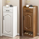 Узкий шкаф для обуви Ультра -типичный обувной раму устанавливает шкафу посадки у входа в хранение, интегрированное шкафом для хранения стен.