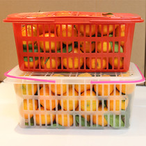 Strawberry picking basket Orchard grape bayberry picking basket Snap stamped plastic portable non-slip fruit basket