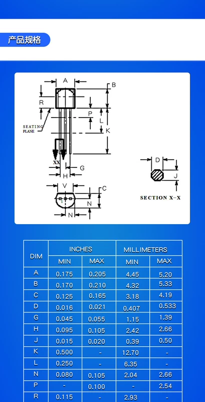 【TELESKY】Transistor 2N5551 5551 gói TO92 Transistor (50 chiếc)