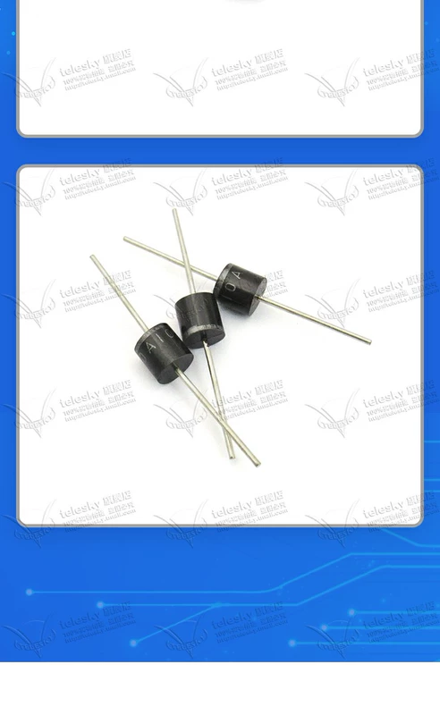 Diode chỉnh lưu cắm trực tiếp 10A10, công suất cao và dòng điện cao 10A/1000V, chống chảy ngược và giật ngược 10 chiếc