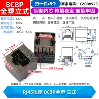 RJ45 Socket 8c8p Полно -пластическая вертикальная формула (5)