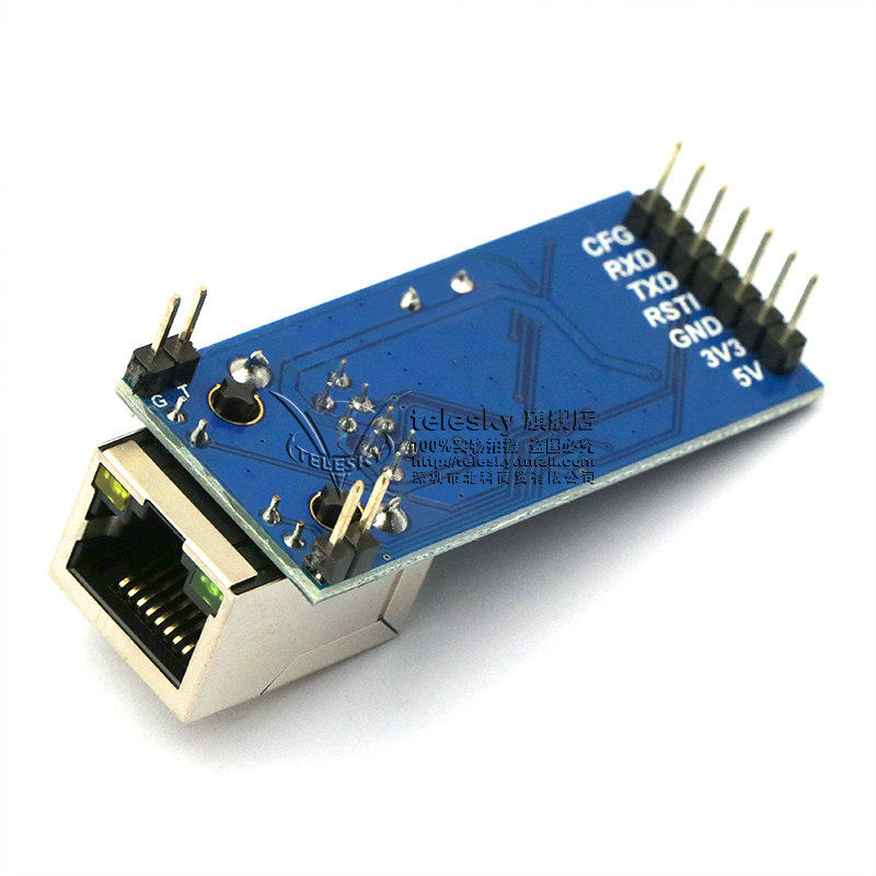 Serial Port to Ethernet Internet Module Network to Serial Port Rj45 to Ttl 51/Stm32 Microcontroller