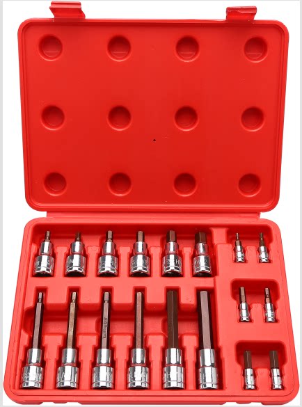 TOOLKING has expanded 18 pieces of hexagonal rotary sleeve