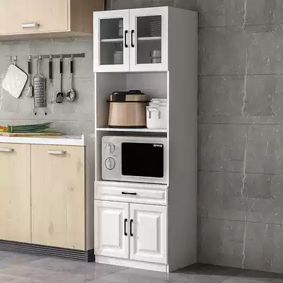 Nordic dining cabinet modern simple storage rack kitchen side cabinet microwave oven cabinet tea storage cabinet against wall storage