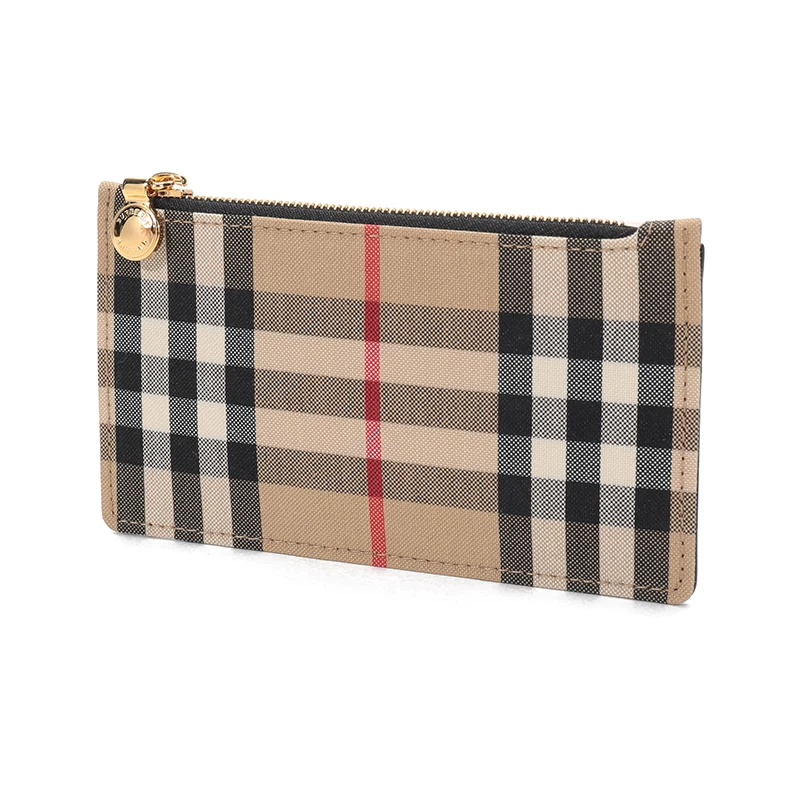 [Direct operating] Burberry Berboli women's fabric with pickup card bag clip purse 80356231