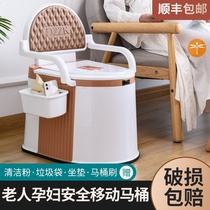 Urine bucket home bedroom urine rural toilet shelf old man toilet small apartment small small high spittoon Indoor