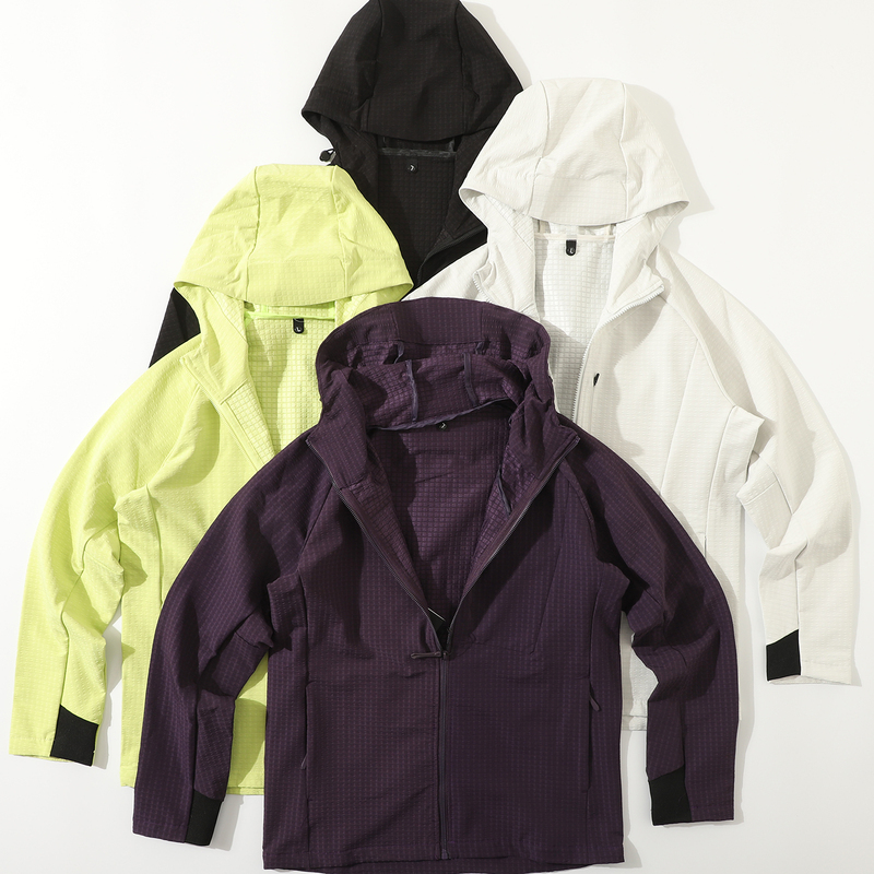 Laser Punching Technology! Outdoor Lightweight Jacquard Breathable Three-Proof Wear-Resistant Softshell Hooded Jacket Laser Punching Technology! Outdoor Lightweight Jacquard Breathable Three-Proof Wear-Resistant Softshell Hooded Jacket