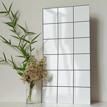 Pure white self-adhesive 3D three-dimensional slotted aluminum-plastic panel imitation tile wall sticker refurbished bathroom kitchen high temperature waterproof sticker