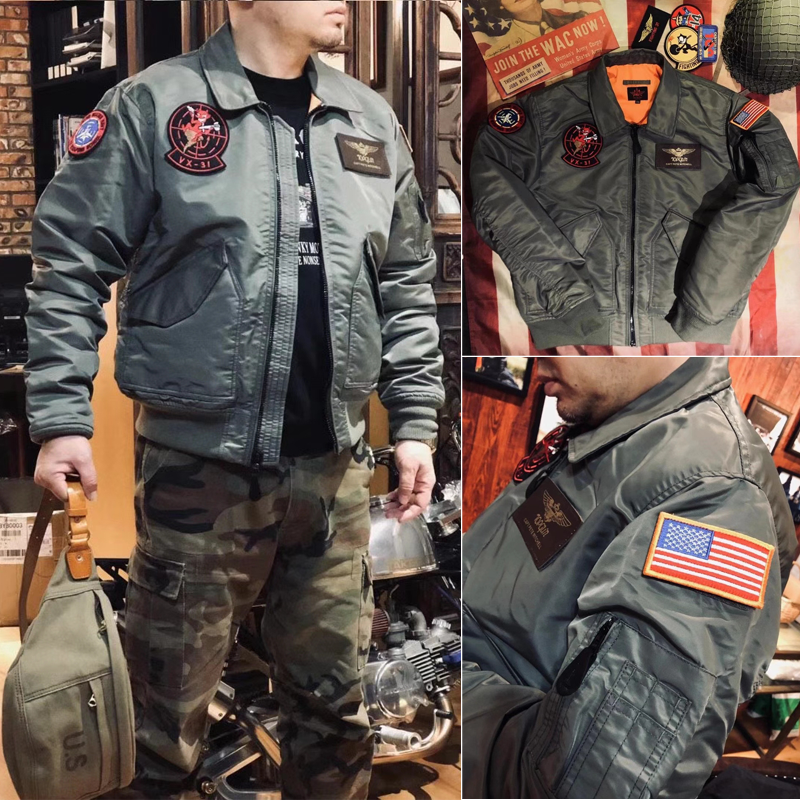 Harelocomotive Riding Jacket Male Coat Retro Personality Magnificent and Tom Cruise the same flight jacket