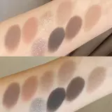 Цин Лэн понял это!Девятицветная глазурованная палитра теней для век с глянцевым контуром серого ледяного прозрачного нежно-голубого и черного цвета в стиле панк «дымчатый глаз».