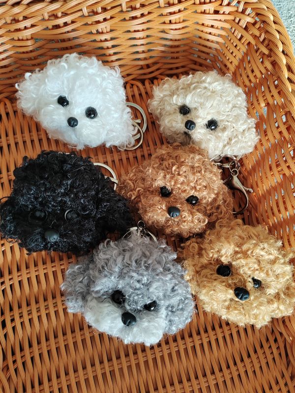 Original Teddy Bichon Twist Stick Puppy Finished Product Pendant Keychain Car Ornament Birthday Gift for Friends Original Teddy Bichon Twist Stick Puppy Finished Product Pendant Keychain Car Ornament Birthday Gift for Friends