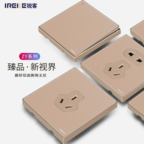 Ruike switch socket package concealed household wall 86 type one open dual control 5 five five hole socket USB porous panel