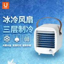 iyunp desktop air conditioning cold electric fan USB small mini dormitory household air cooler summer cooling artifact