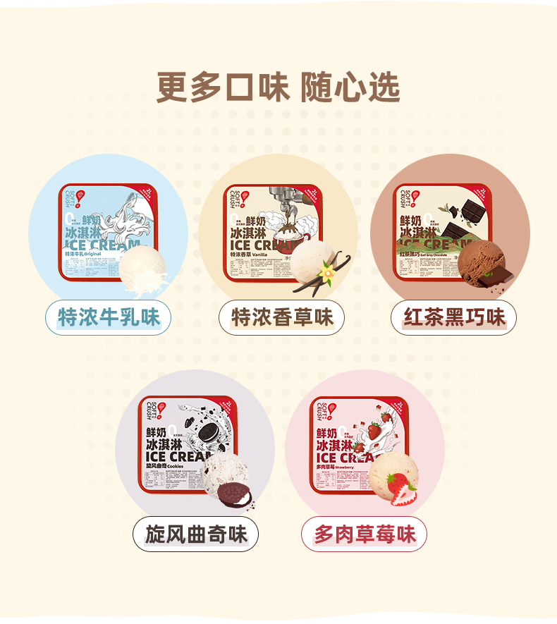 轻遇 高端巴氏鲜奶冰淇淋 2L 低脂轻卡 0蔗糖0反式脂肪 图17