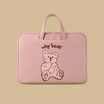 Cartoon Computer Bag Macbook Apple pro13 3 Inch air13 Female Hand Lenovo Little New HP Huawei matebook14 Xiaomi DELL Cute Notebook
