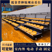 Outdoor stadium grandstand seats Retractable grandstand steps Movable grandstand Folding plastic backrest seats Basketball court