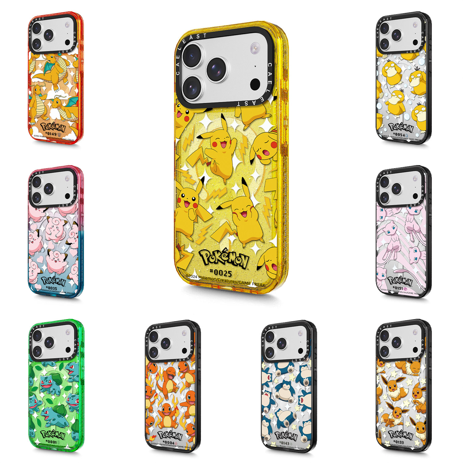 Pokemon Pikachu Dragonite Psyduck iPhone Case