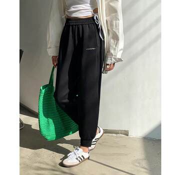 Elastic waist sports pants, nine-point slimming harem pants Elastic waist sports pants, nine-point slimming harem pants