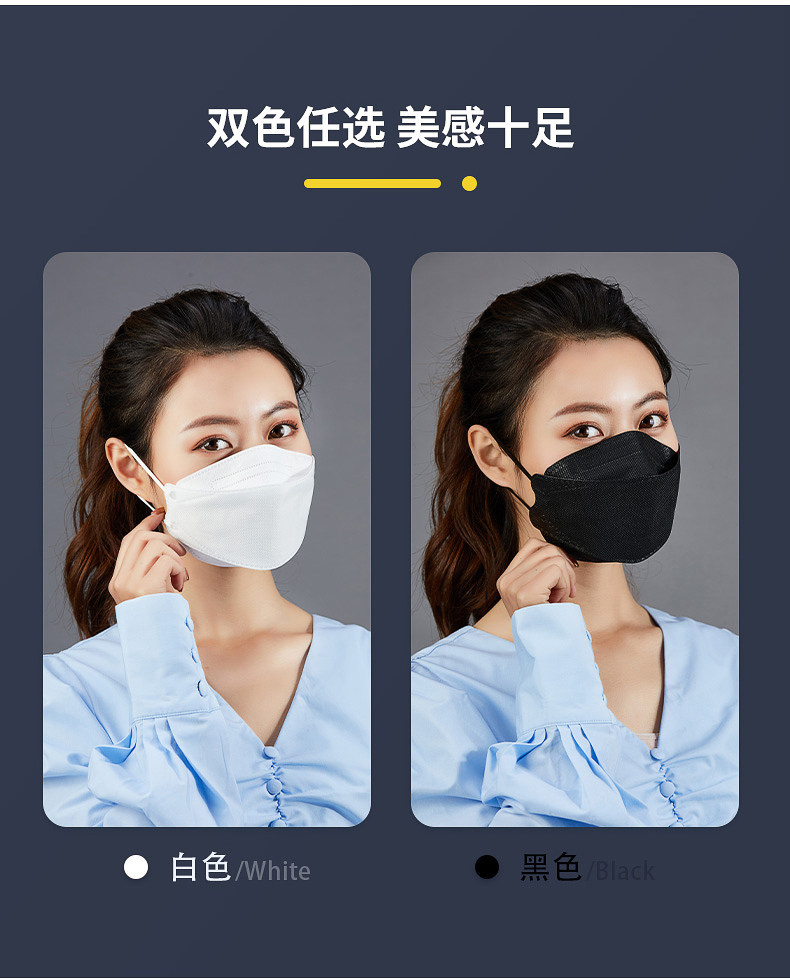 KF94 鱼嘴4D立体口罩 30只 图9