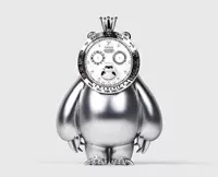 Серебряный циферблат, часы, 12×16×28см