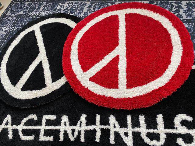 ковер 潮牌 peaceminusone权志龙同款pmo反战地毯 ins网红装饰防潮地垫