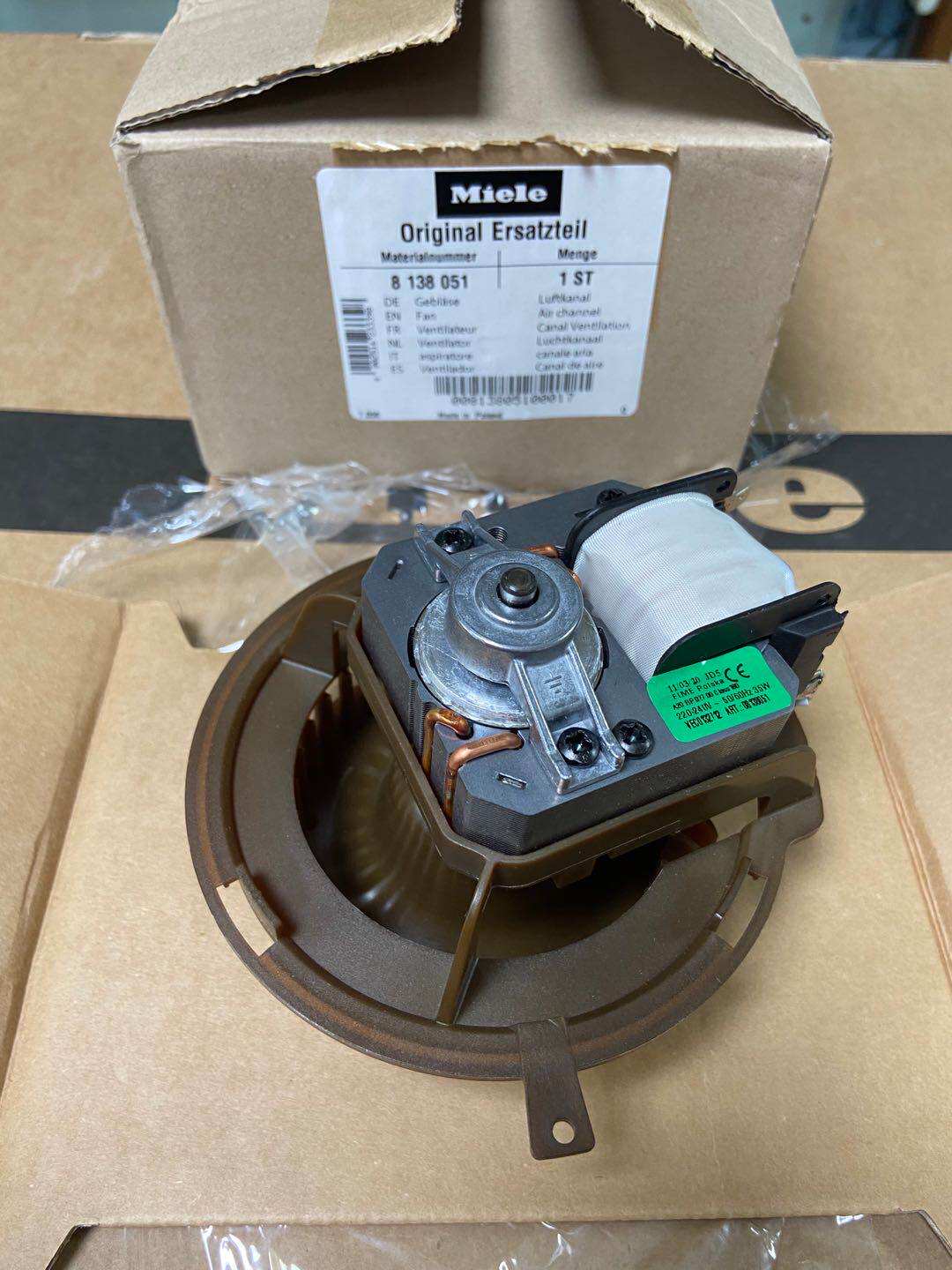 German Miele Miele steam box accessories DG7440 steam box fan radiator