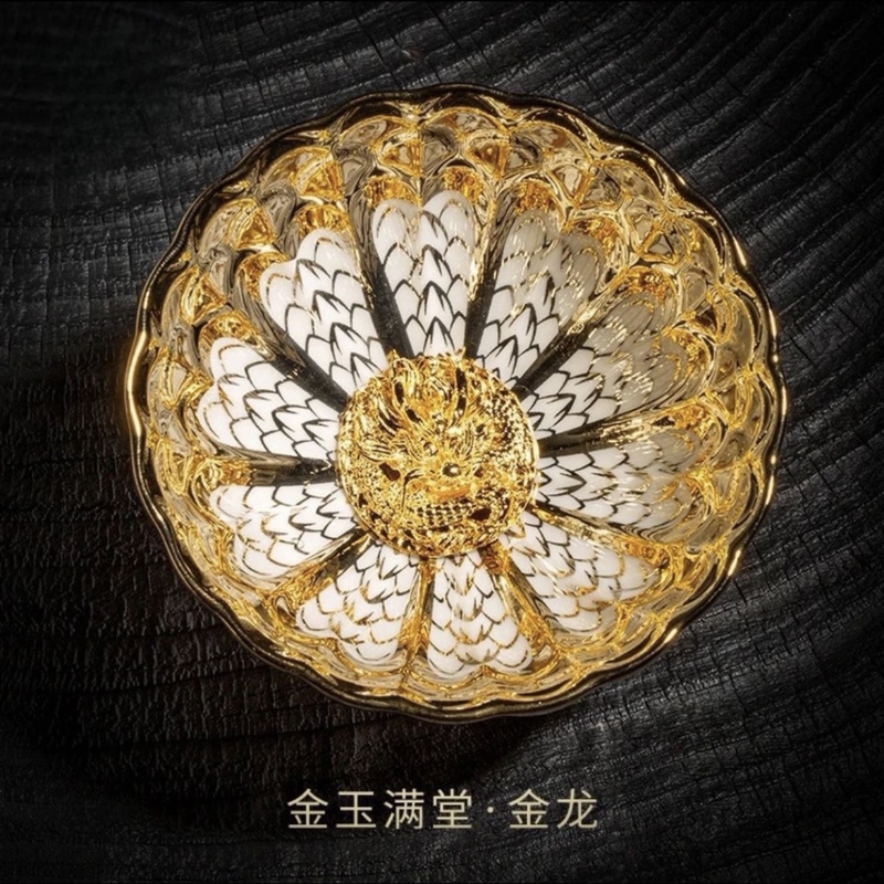 Colorful Peacock Cup Jinyu Mantang Cup Golden Dragon Tea Cup 24K Gilt Master Cup Golden Peacock Tea Cup Colorful Peacock Cup Jinyu Mantang Cup Golden Dragon Tea Cup 24K Gilt Master Cup Golden Peacock Tea Cup