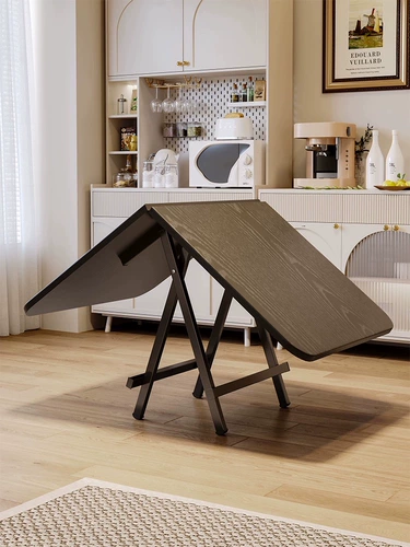 Складная столовая столовая столоп небольшая квартира Простая прямоугольная маленькая квадратная стола, стол, стойл с общежил