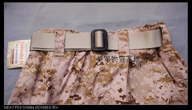 Military version original US military DSCP nylon inner belt combat suit Four army general US military sand color belt US imports