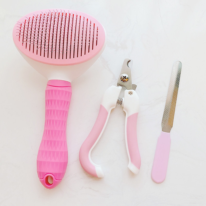 Kitty comb comb brush to float wool off wool gloves supplies Cat Seminal pet pooch Comb Cleaner