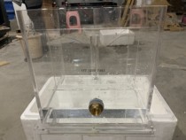Highly transparent organic glass square water tank fuel tank display cover acrylic box square experimental box glove box