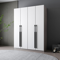 Male Bear Furniture Modern Minima Light Lavish Solid Wood Wardrobe Economy Type Home Containing Lockers Bedroom Solid Wood Closet