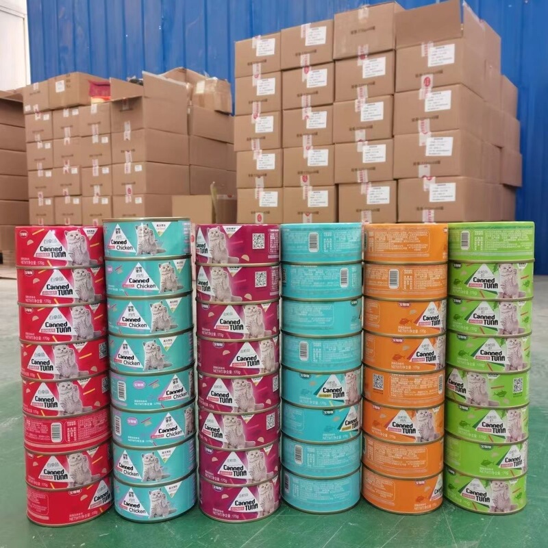 Baokaka Cat Canned Food for Kittens 170g Cat Fish Wet Food Snack for Weight Gain and Facial Development, Mixed with Rice, Main Meal Canned Cat Food