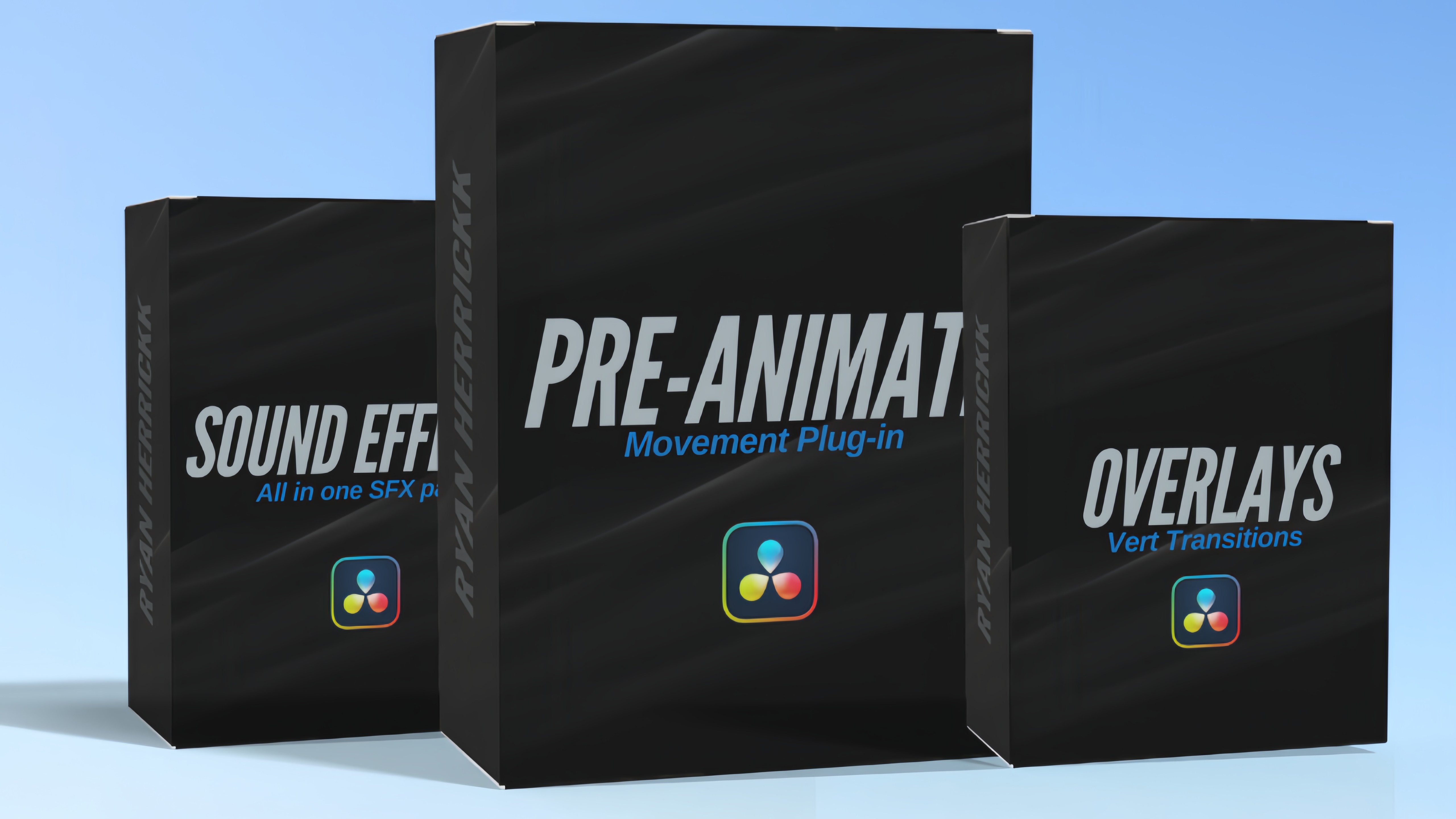 達文西插件 終極文字動畫預設疊加視頻音效素材套組DaVinci Resolve