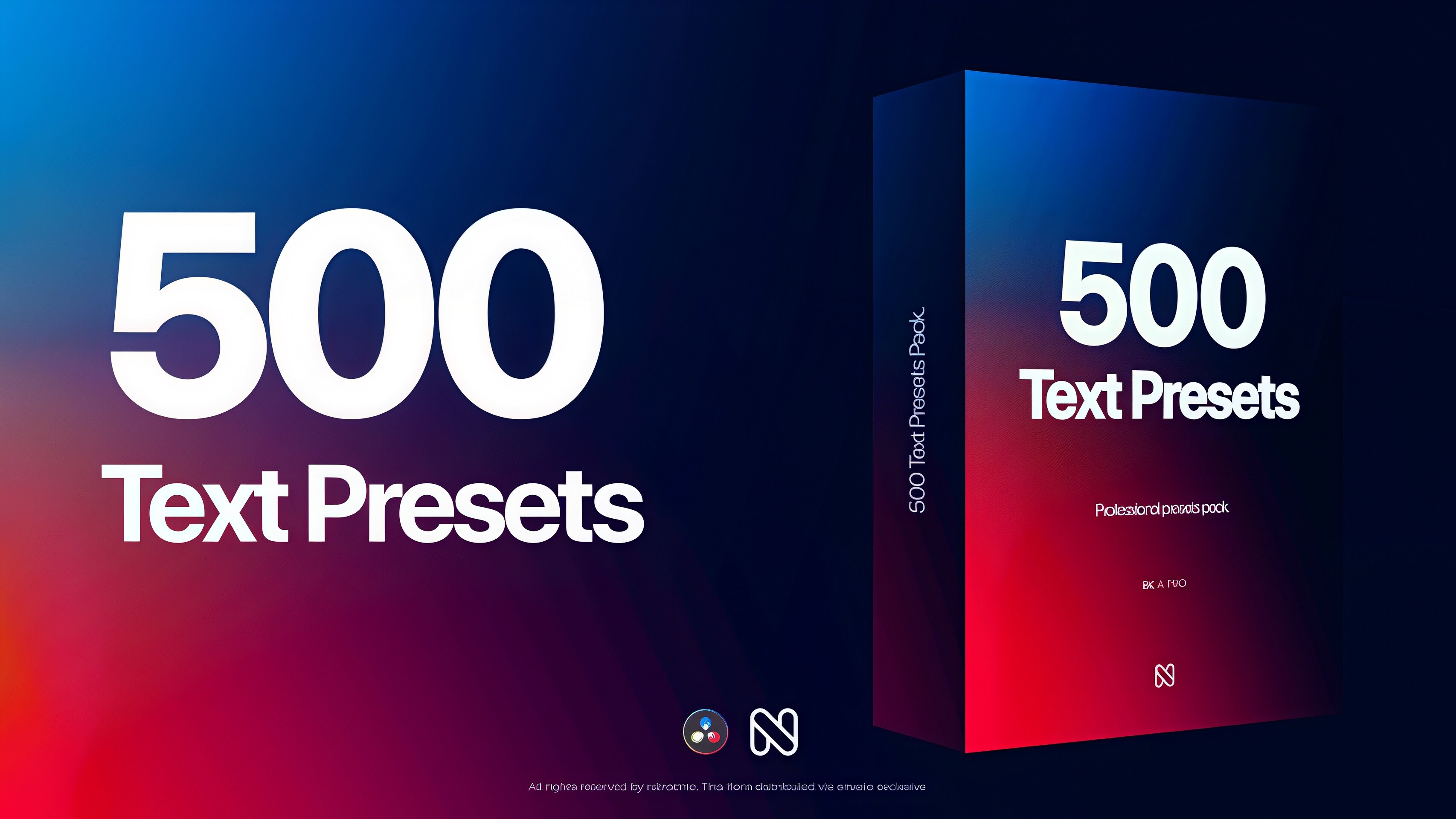 達文西插件 500個簡易文字標題彈跳拉伸縮放擦拭旋轉出入動畫效果預設達芬奇DaVinci Resolve