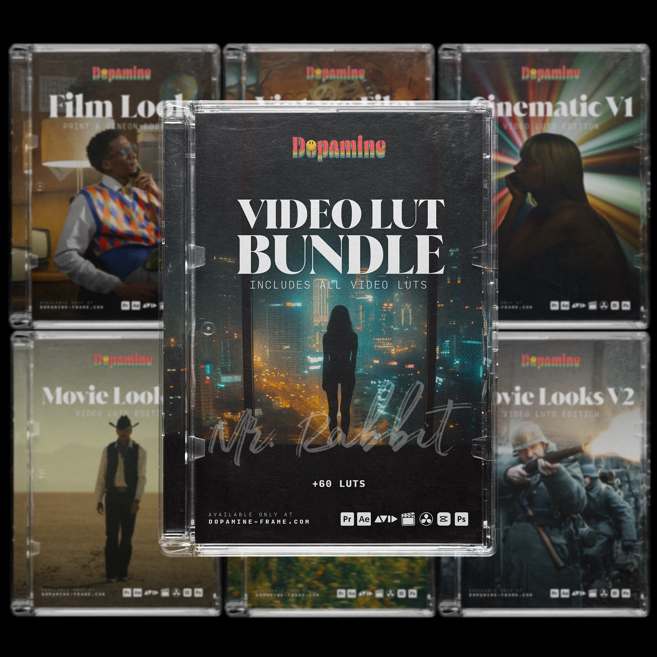 LUTS影片濾鏡 調色預設 60+專業精緻電影感色調AE\PR\FCPX\達芬奇.MX22099