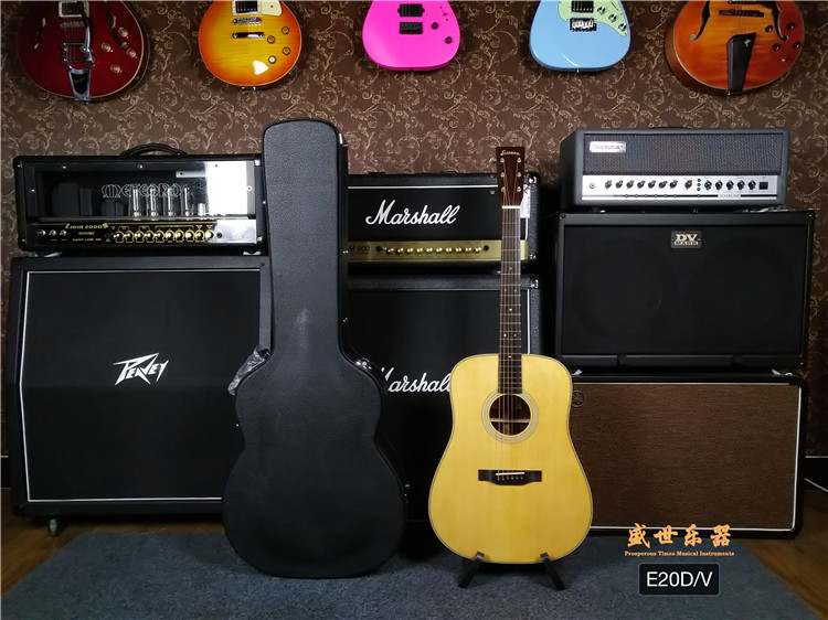 The Sheng Musical instrument Eastman Eastman Eastman E20D-V Full veneer Folk Guitar Cloud Cedar Wood