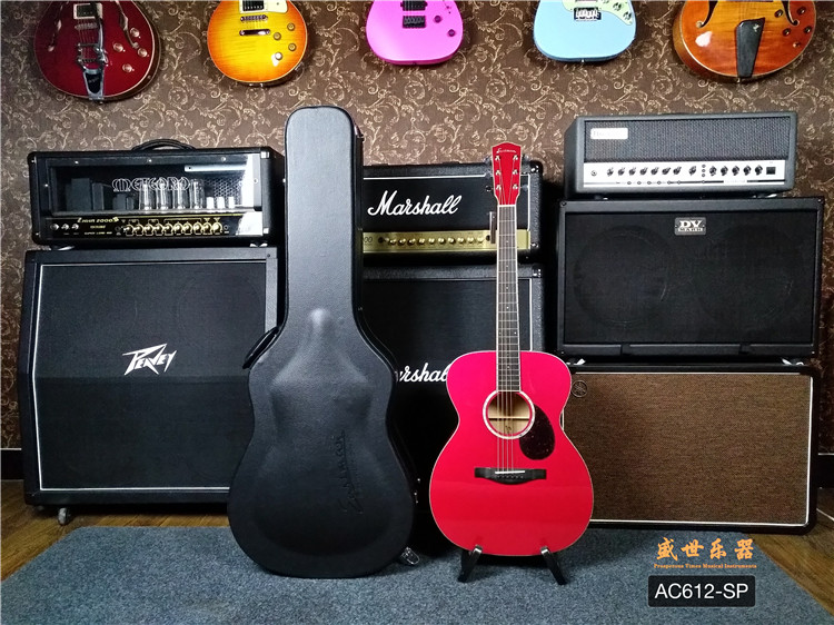 The Sheng Musical instrument Eastman Eastman AC612-SP metal red cloud cedar wood full veneer ballad guitar