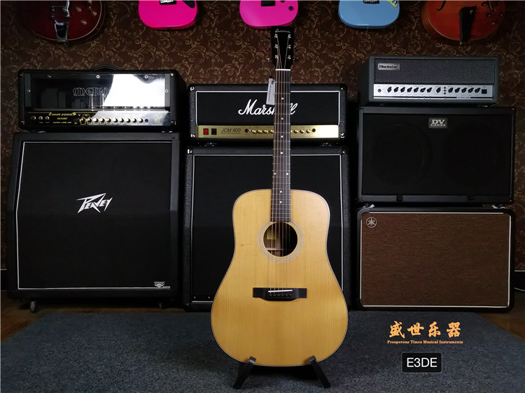 The Sheng Musical instrument Eastman Eastman Eastman E3DE Full veneer Folk Guitar Cloud Cedar Wood