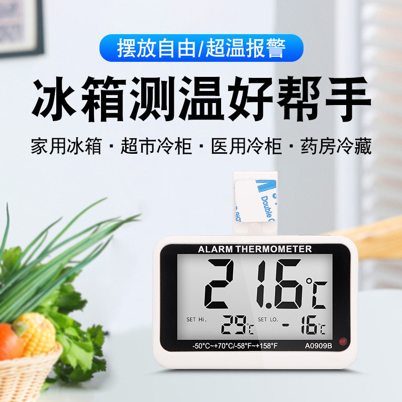 冰箱温度计专用高精度冷藏冷冻冰柜超时家用冷库温度表低温零下