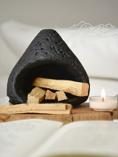 Peruvian Sacred Wood Fireplace Niche High-End Aromatherapy Burner Meditation Yoga Lavender Sage Purification Demagnetization Incense Burner