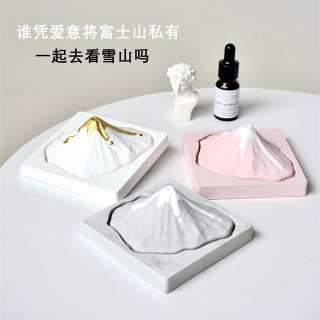 Snowy Mount Fuji, Alps, Diffuser Plaster, Aromatherapy, Office Decoration, Bedroom, Girls' Light Fragrance Gift Box