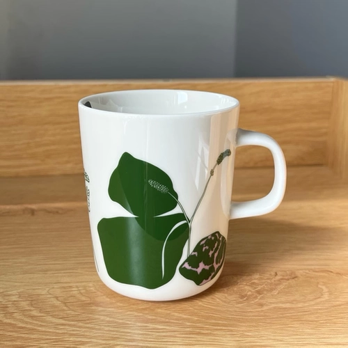 Новый 2024 Spring Marimekko Unikko60 Anniversary Green, оранжево -зеленый зеленый белый марк.