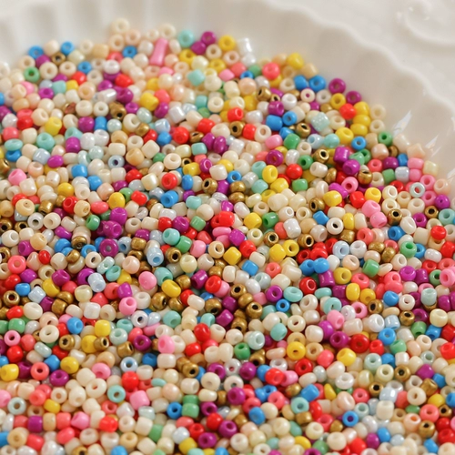 Брендовый стеклянный браслет из бисера ручной работы, плетеный аксессуар, аксессуары, 5 грамм