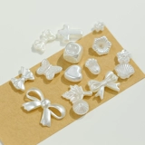 Японские милые акриловые бусины с бантиком, браслет из бисера ручной работы, в цветочек, DIY