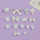 Японские милые акриловые бусины с бантиком, браслет из бисера ручной работы, в цветочек, DIY