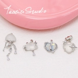 Подвеска, ожерелье и браслет ручной работы, DIY, изысканный стиль, 2 карат, микроинкрустация