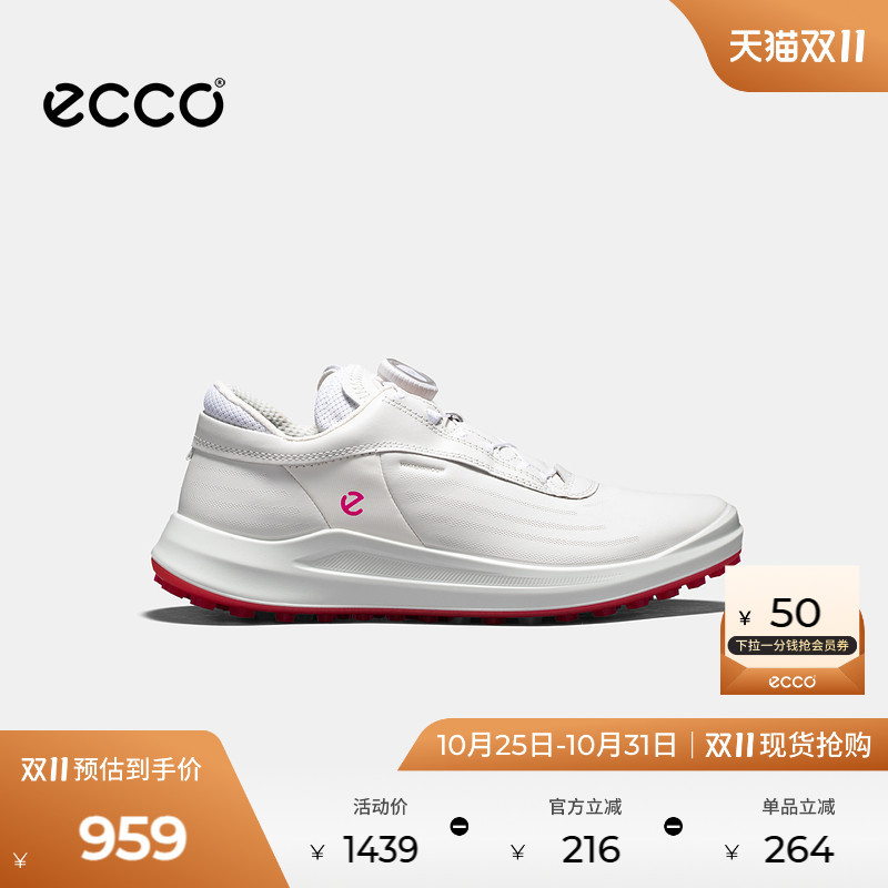 Ecco Women's Golf Shoes, Autumn and Winter Wear-Resistant, Lightweight, Cushioning, Golf Core 100433