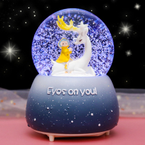 Elk Forest music box decoration music box Girl glass crystal ball girl best friend Childrens Day Birthday gift