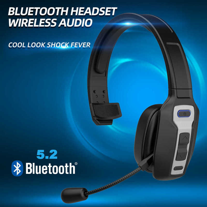 M98 Bluetooth 5.2 Dual-Connection Long-Lasting Comfortable Earcups 180-Degree Rotating Single-Ear Call Headset Kh-23 Headset